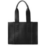 CHLOE MEDIUM WOODY TOTE BAG BLACK