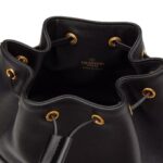 VALENTINO GARAVANI MINI BUCKET BAG IN NAPPA WITH VLOGO SIGNATURE CHAIN