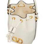 VALENTINO GARAVANI MINI VLOGO SIGNATURE BUCKET BAG IN NAPPA LEATHER