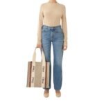 CHLOE WOODY N/S TOTE BAG SEPIA BROWN