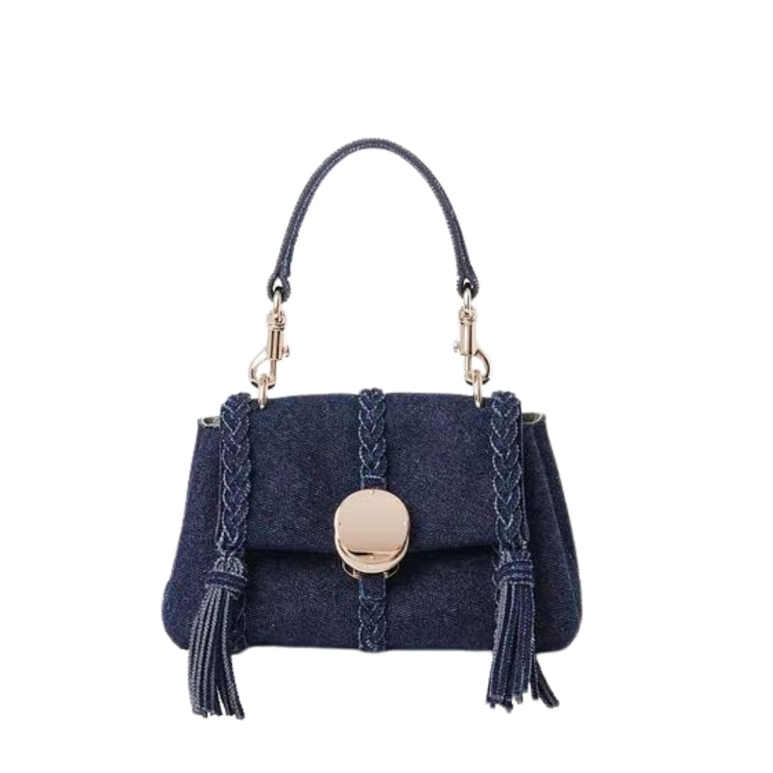 CHLOE PENELOPE MINI SOFT SHOULDER BAG DENIM