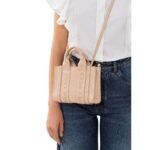 CHLOE MINI WOODY TOTE BAG CEMENT PINK