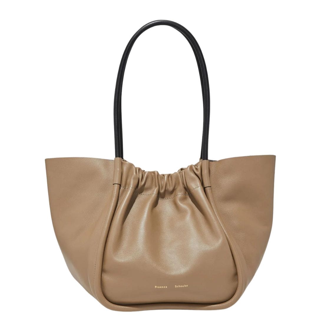 PROENZA LARGE RUCHED TOTE LIGHT TAUPE