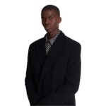 BALMAIN DOUBLE FACE WOOL AND CASHMERE COAT