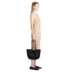 PROENZA LARGE RUCHED TOTE IN PUFFY NYLON BLACK