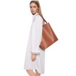 STELLA MCCARTNEY FRAYME WHIPSTITCH TOTE BAG