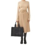 CHLOE LARGE WOODY TOTE BAG BLACK