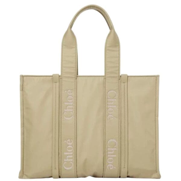 CHLOE LARGE WOODY TOTE BAG HOT SAND