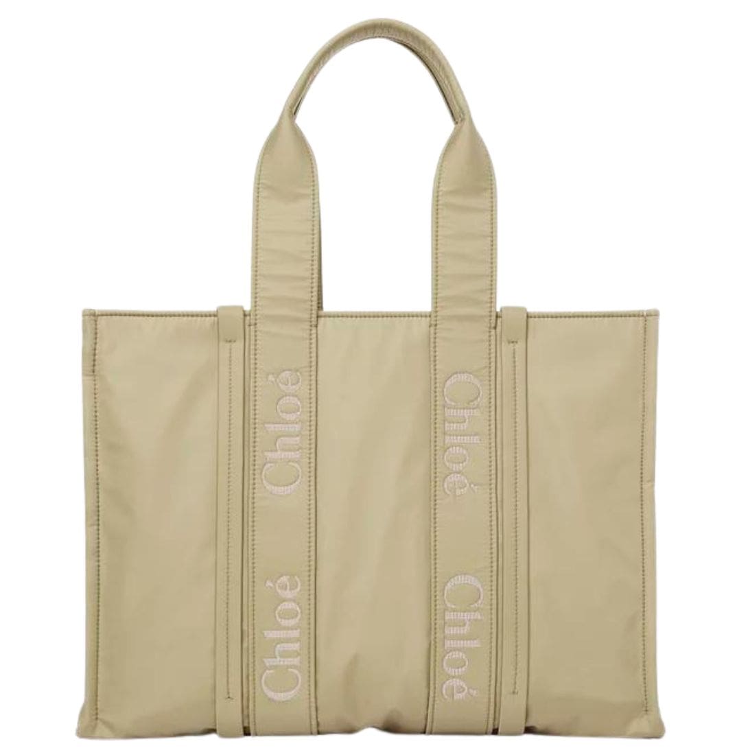 CHLOE LARGE WOODY TOTE BAG HOT SAND