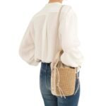 CHLOE SMALL WOODY HAMPER IN FAIR-TRADE PAPER WILD GREY