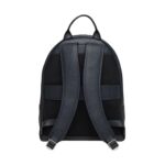SANTONI BLUE TUMBLED LEATHER BACKPACK