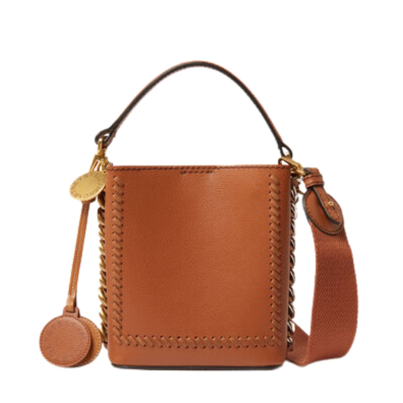 STELLA MCCARTNEY FRAYME MIRUM MINI SQUARE BUCKET BAG