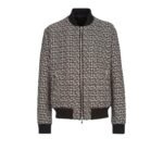  BLAMAIN REVERSIBLE COTTON BOMBER JACKET WITH BALMAIN MONOGRAM