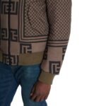 BALMAIN REVERSTIBLE MINI MONOGRAM BOMBER JACKET