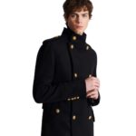 BALMAIN SHORT MILITARY STYLE COAT
