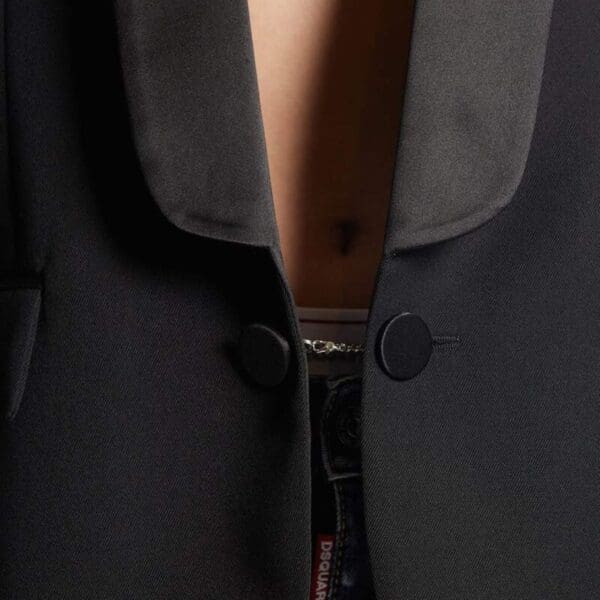 DSQUARED2 CRYSTAL FRINGED BLAZER