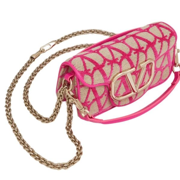 VALENTINO GARAVANI LOCÒ TOILE ICONOGRAPHE SHOULDER BAG