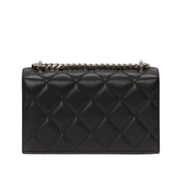ALEXANDER MCQUEEN WOMANS JEWELLED SATCHEL IN BLACKWHITE