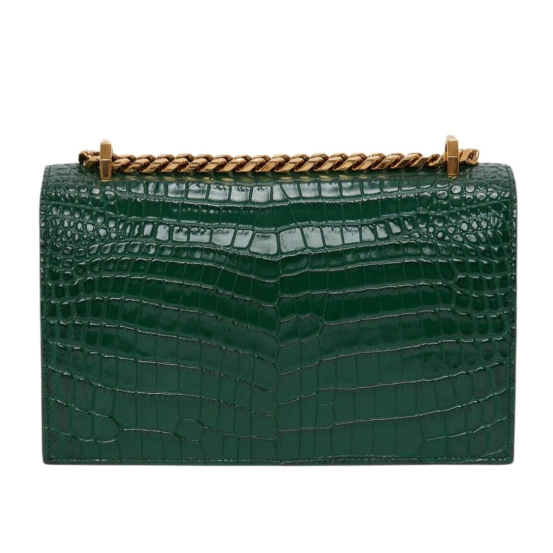 ALEXANDER MCQUEEN WOMANS JEWELLED SATCHEL IN EMERALD