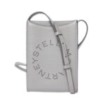STELLA MCCARTNEY LOGO GRAINY ALTER MAT CROSSBODY PHONE POUCH