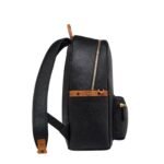 MCM STARK BACKPACK IN EMBOSSED LOGO LEATHER BLACK