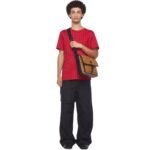 MCM SMALL KLASSIK MESSENGER IN VISETOS COGNAC