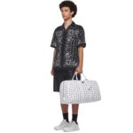 MCM OTTOMAR WEEKENDER BAG IN VISETOS WHITE