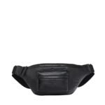 MCM MEDIUM FURSTEN BELT BAG IN MAXI MONOGRAM LEATHER BLACK