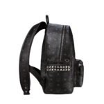 MCM MEDIUM STARK SIDE BACKPACK IN VISETOS BLACK