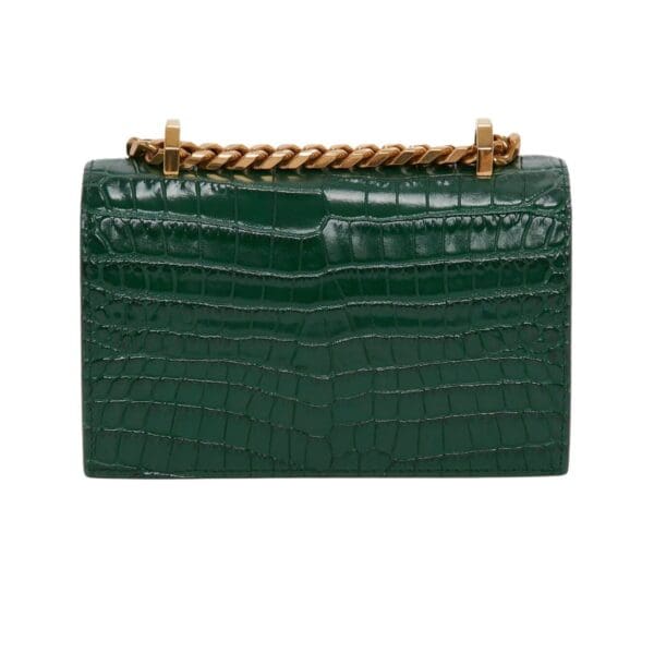 ALEXANDER MCQUEEN WOMANS MINI JEWELLED SATCHEL IN EMERALD