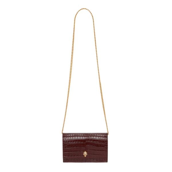 ALEXANDER MCQUEEN WOMANS SMALL SKULL IN RED