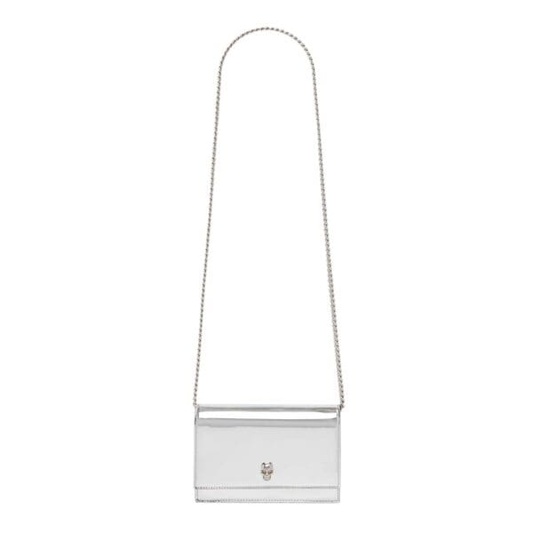 ALEXANDER MCQUEEN WOMANS SMALL SKULL IN SILVER