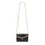 ALEXANDER MCQUEEN WOMANS SMALL SKULL BAG WITH CHAIN IN BLACK