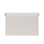 ALEXANDER MCQUEEN WOMANS SMALL SKULL BAG WITH CHAIN IN LVORY