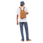 MCM SMALL STARK BACKPACK IN VISETOS COGNAC