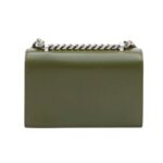 ALEXANDER MCQUEEN WOMANS THE BIKER MINI JEWELLED SATCHEL IN KHAKI