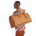 MCM OTTOMAR WEEKENDER BAG IN VISETOS COGNAC