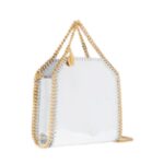 STELLA MCCARTNEY FALABELLA MIRRORED CHROME-FINISH TOTE BAG