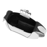 ALEXANDER MCQUEEN WOMENS THE JEWELLED HOBO BAG IN SILVER