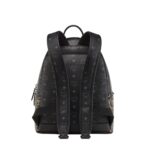 MCM SMALL-MEDIUM X BAPE STARK BACKPACK IN VISETOS BLACK