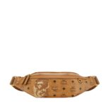 MCM SMALL X BAPE FURSTEN BELT BAG IN VISETOS COGNAC