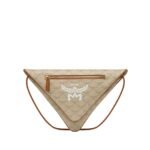 MCM HIMMEL TRIANGLE POUCH IN LAURETOS BEIGE