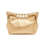 ALEXANDER MCQUEEN WOMENS THE MINI PEAK BAG IN GOLD