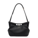 ALEXANDER MCQUEEN WOMENS THE PEAK BAG IN BLACK