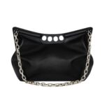 ALEXANDER MCQUEEN WOMENS THE PEAK BAG IN BLACK