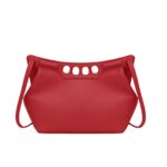 ALEXANDER MCQUEEN WOMENS THE PEAK BAG MINI IN WELSH RED