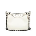 ALEXANDER MCQUEEN WOMENS THE PEAK BAG MINI WITH CHAIN IN SOFT LVORY