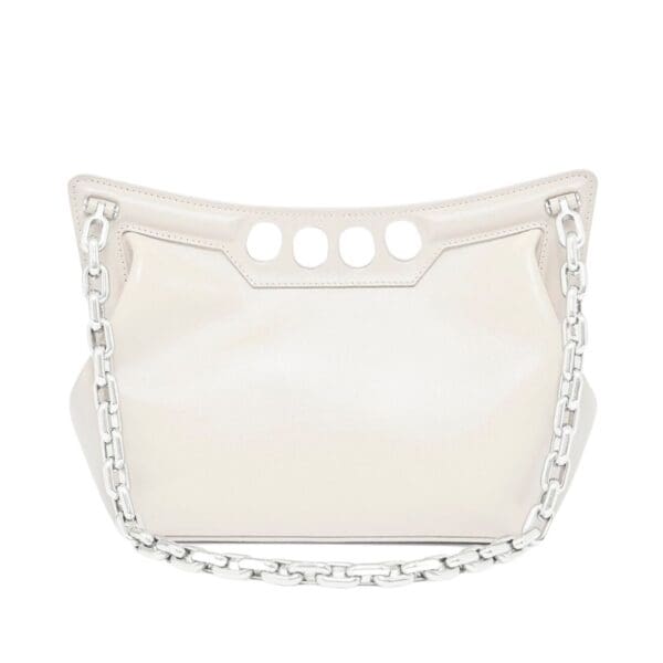 ALEXANDER MCQUEEN WOMENS THE PEAK BAG SMALL IN SOFT LVORY