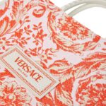 VERSACE BAROCCO ATHENA RAFFIA TOTE BAG