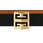 GIVENCHY REVERSIBLE BELT IN BOX LEATHER SOFT TAN